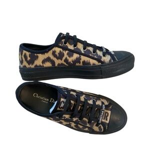 AUTHENTIC!!!! Christian Dior leopard sneakers ! Great condition!!!